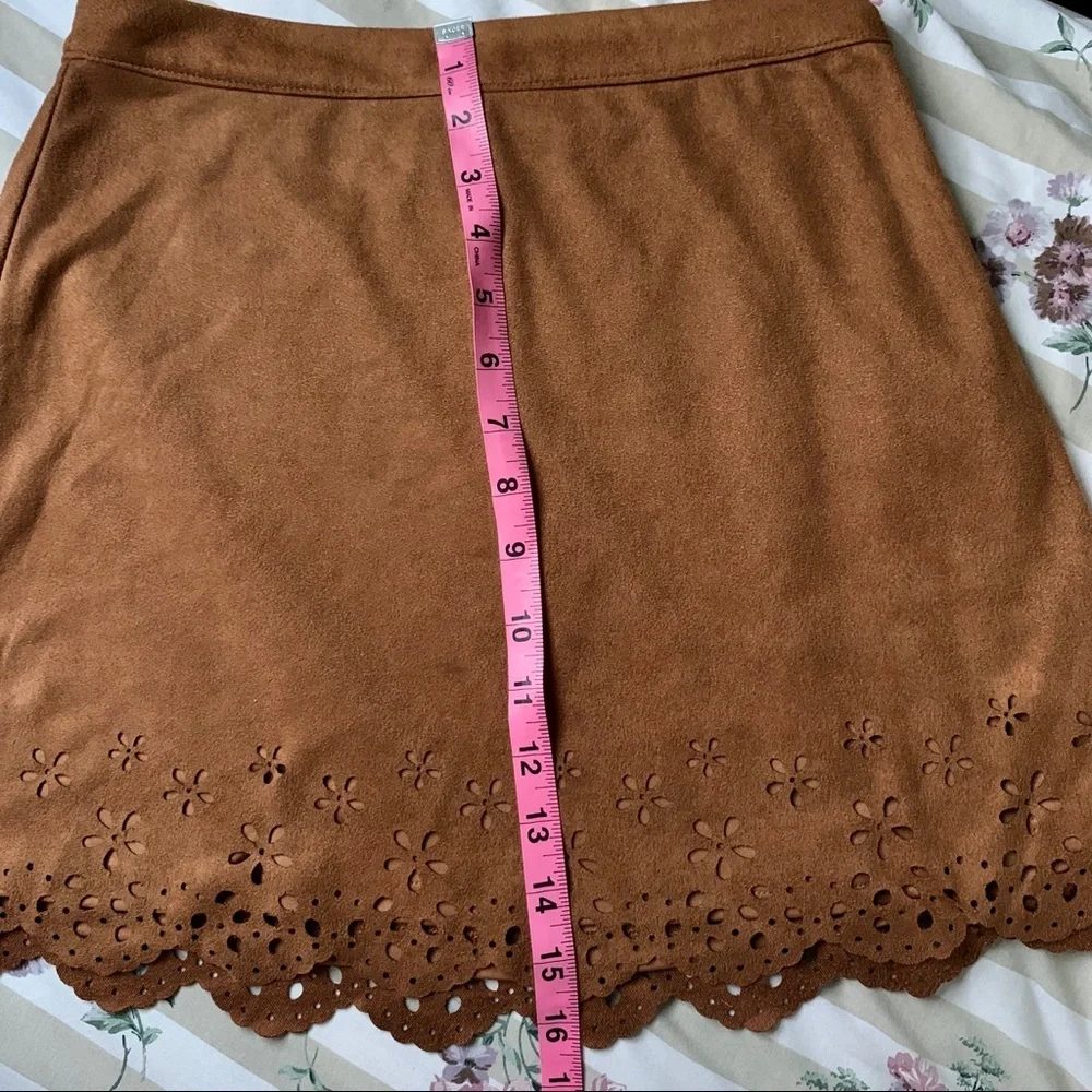 Suede Mini Skirt
